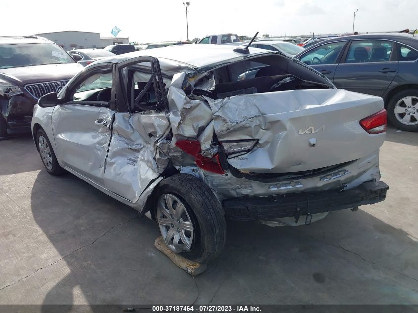 2022 KIA RIO S - 3KPA24AD4NE449669