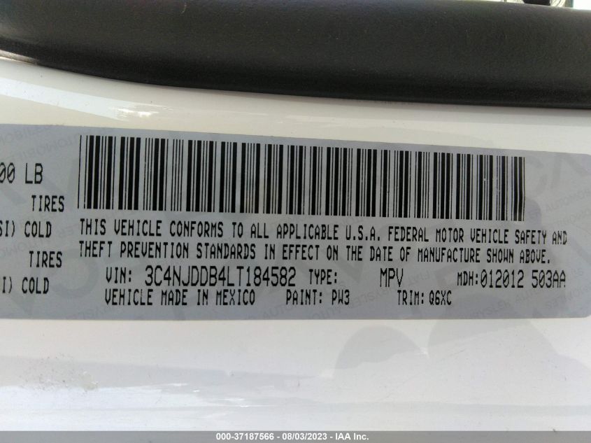 2020 JEEP COMPASS TRAILHAWK - 3C4NJDDB4LT184582