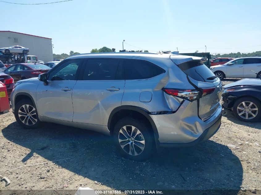 2021 TOYOTA HIGHLANDER HYBRID XLE - 5TDGBRCH1MS535758