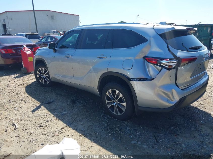 2021 TOYOTA HIGHLANDER HYBRID XLE - 5TDGBRCH1MS535758