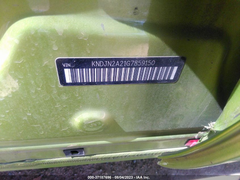 2016 KIA SOUL BASE - KNDJN2A21G7859150