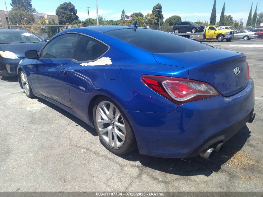 2013 HYUNDAI GENESIS COUPE 2.0T KMHHT6KD3DU100990