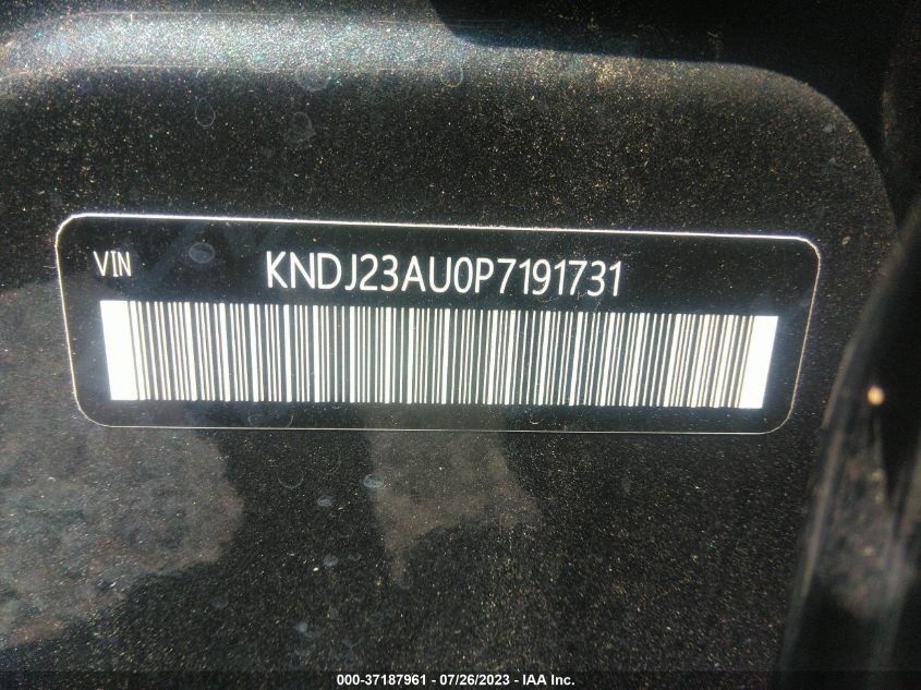 VIN KNDJ23AU0P7191731 Kia Soul LX 2023 9