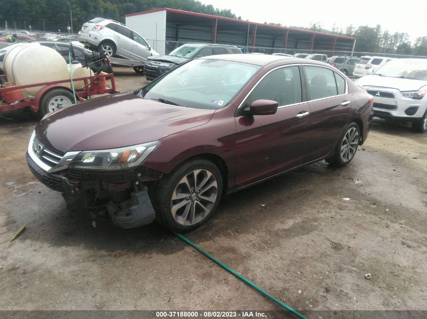 2014 HONDA ACCORD SEDAN SPORT - 1HGCR2F51EA281925