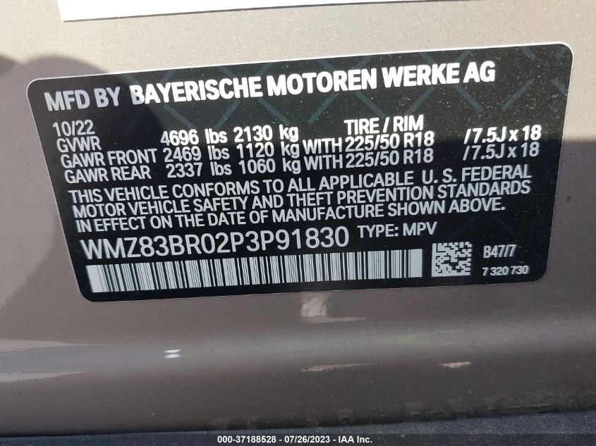 2023 MINI COUNTRYMAN COOPER S - WMZ83BR02P3P91830