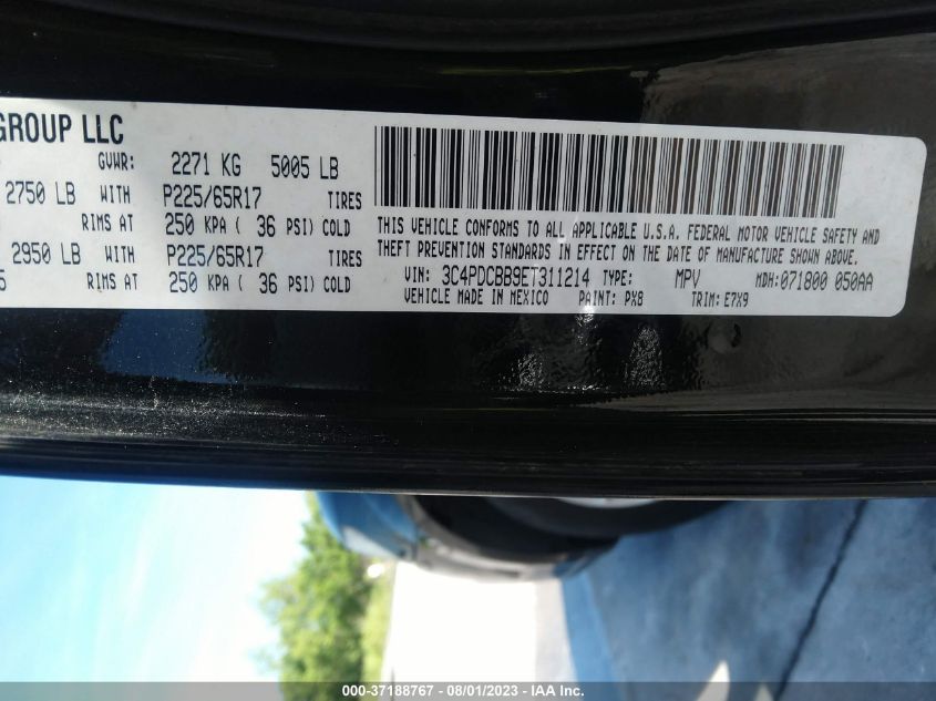 2014 DODGE JOURNEY SXT - 3C4PDCBB9ET311214