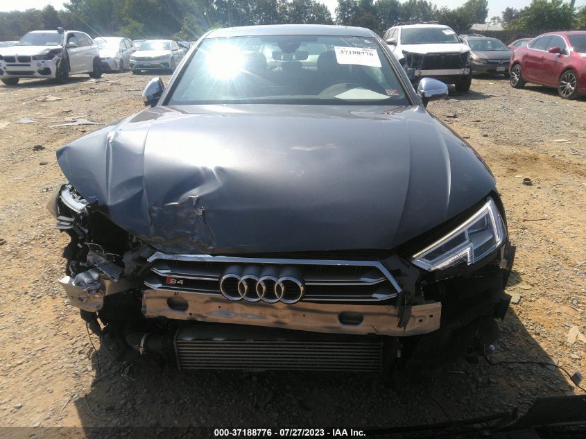 2018 AUDI S4 PREMIUM PLUS - WAUB4AF43JA060070