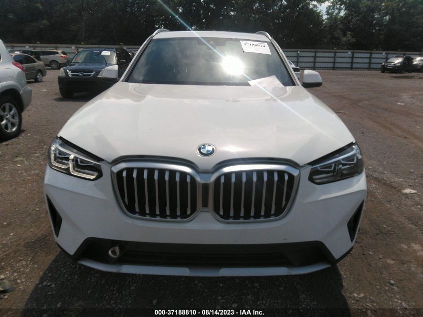 2022 BMW X3 XDRIVE30I - 5UX53DP01N9K85965