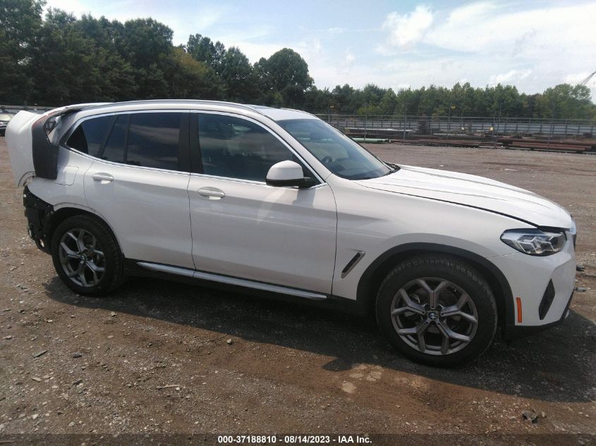 2022 BMW X3 XDRIVE30I - 5UX53DP01N9K85965