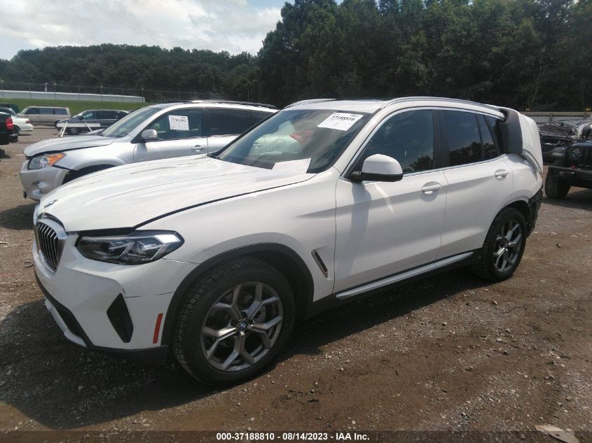 2022 BMW X3 XDRIVE30I - 5UX53DP01N9K85965