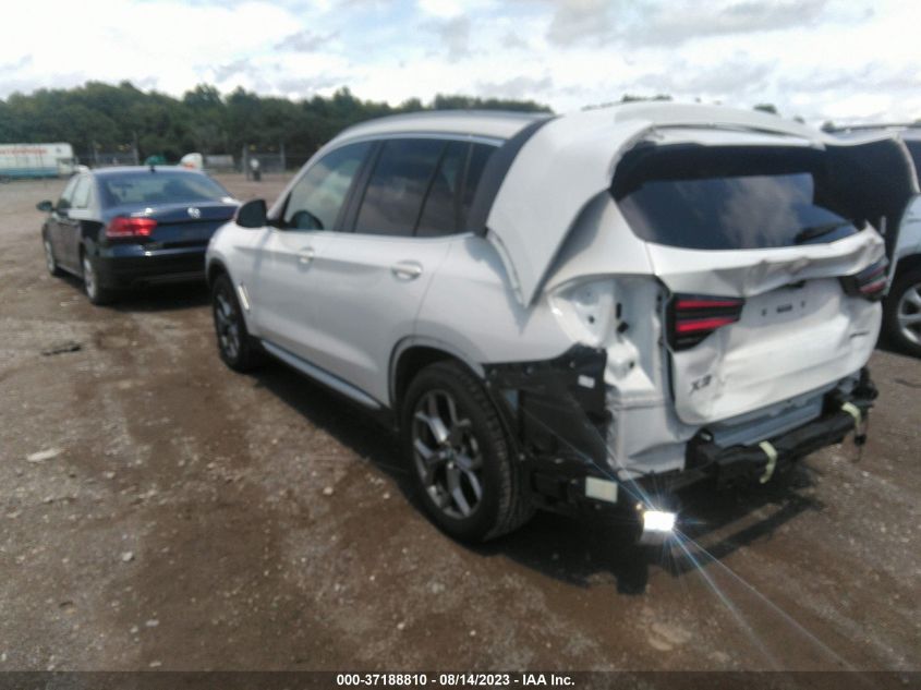2022 BMW X3 XDRIVE30I - 5UX53DP01N9K85965