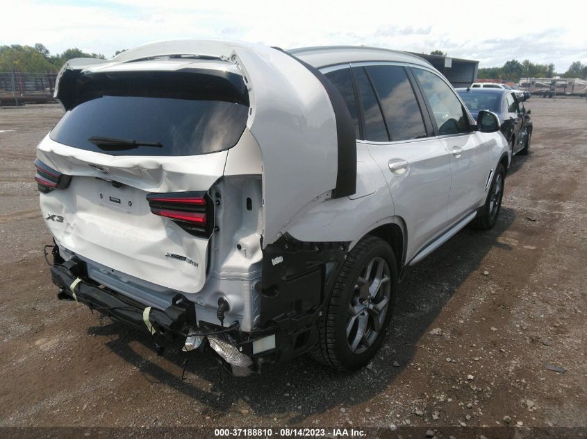 2022 BMW X3 XDRIVE30I - 5UX53DP01N9K85965