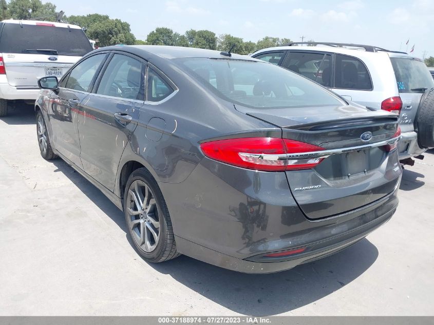 2017 FORD FUSION SE - 3FA6P0HD1HR397586