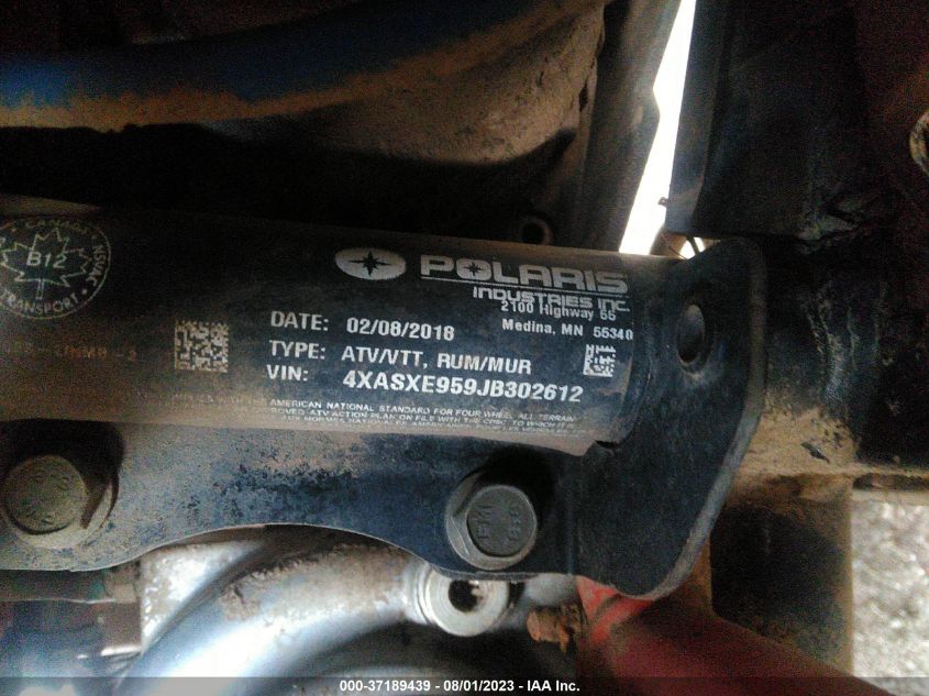 2018 POLARIS SPORTSMAN XP 1000 - 4XASXE959JB302612