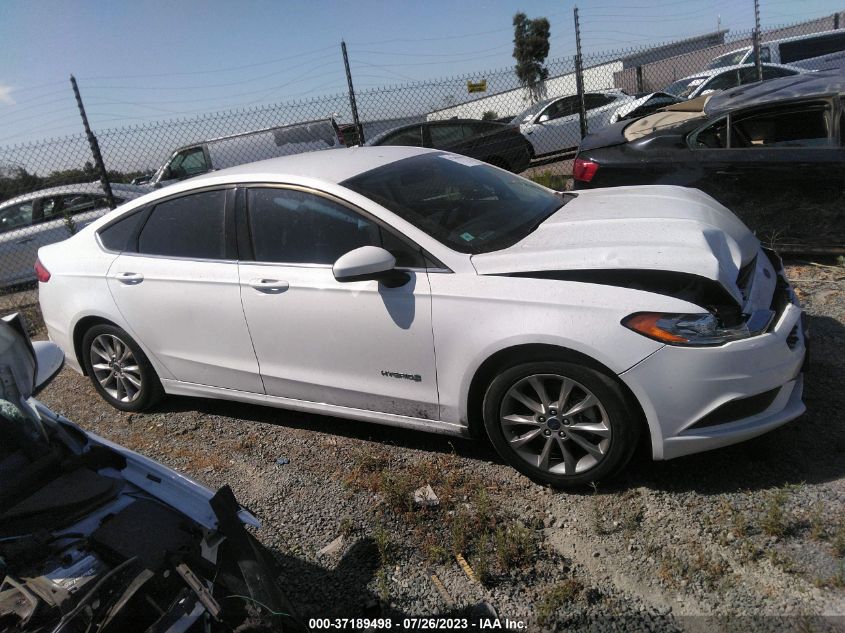 2017 FORD FUSION SE HYBRID - 3FA6P0LU4HR190651