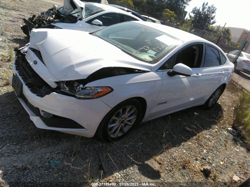 2017 FORD FUSION SE HYBRID - 3FA6P0LU4HR190651