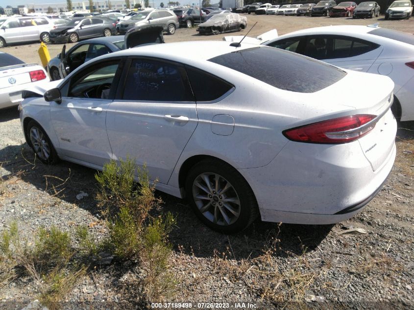 2017 FORD FUSION SE HYBRID - 3FA6P0LU4HR190651