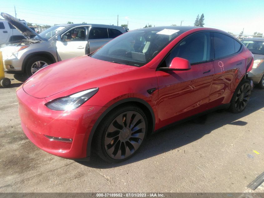 2022 TESLA MODEL Y - 7SAYGDEF5NF551099