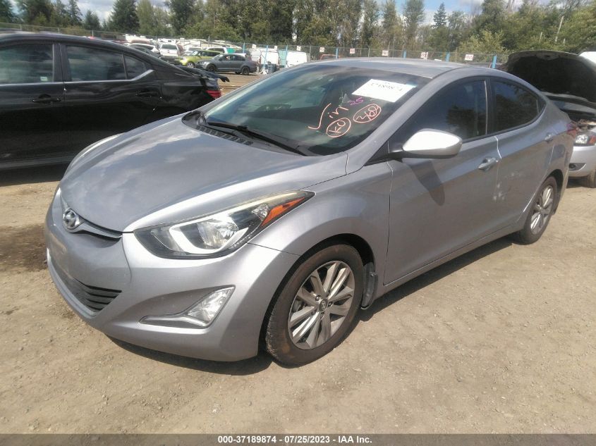 2016 HYUNDAI ELANTRA SE - 5NPDH4AEXGH718485