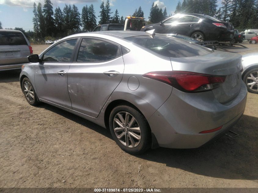 2016 HYUNDAI ELANTRA SE - 5NPDH4AEXGH718485