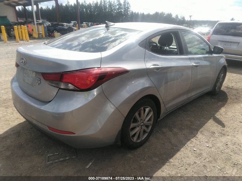 2016 HYUNDAI ELANTRA SE - 5NPDH4AEXGH718485