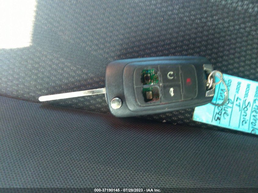 2013 CHEVROLET SONIC LT - 1G1JC5SG3D4127092