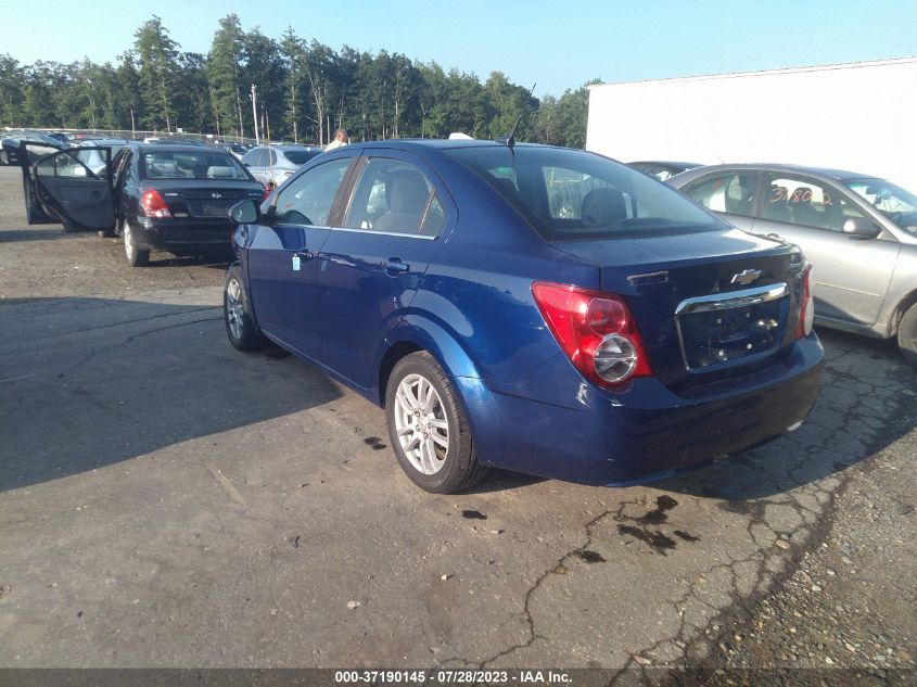 2013 CHEVROLET SONIC LT - 1G1JC5SG3D4127092