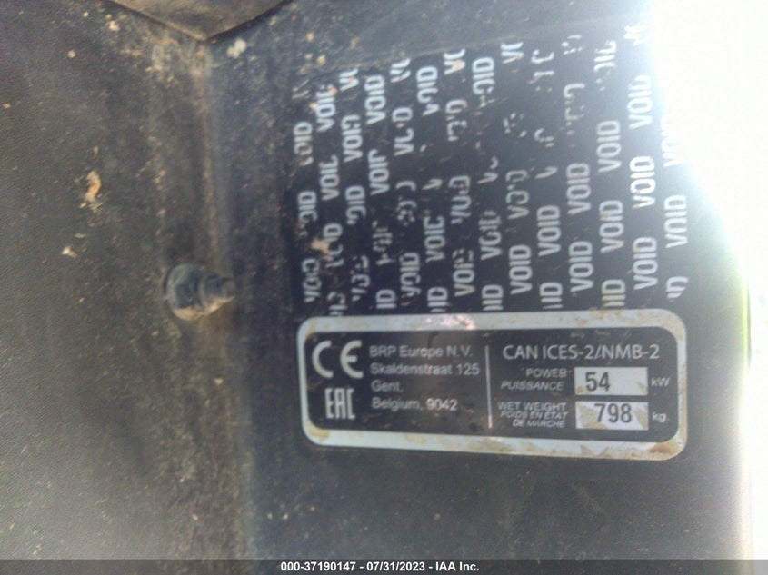 VIN 3JBUWAP49KK001323 2019 CAN-AM DEFENDER X MR HD10