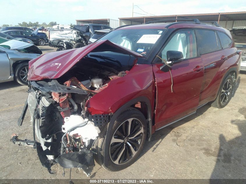 2022 TOYOTA HIGHLANDER XSE - 5TDLZRAH8NS132827