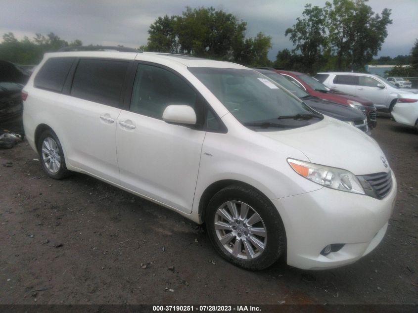 2017 TOYOTA SIENNA XLE - 5TDDZ3DC1HS156585