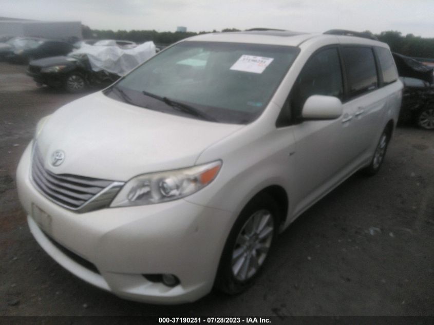 2017 TOYOTA SIENNA XLE - 5TDDZ3DC1HS156585