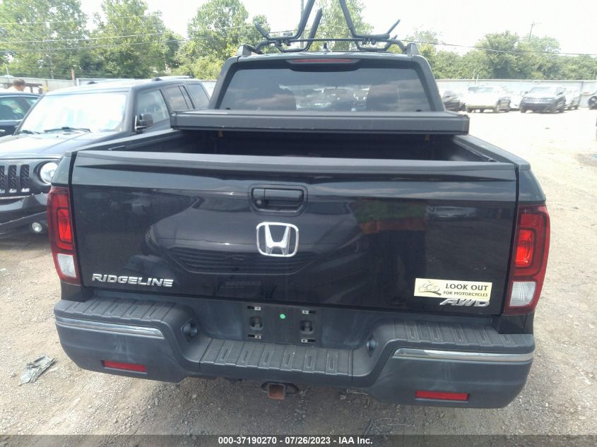 2017 HONDA RIDGELINE RTL - 5FPYK3F56HB016807