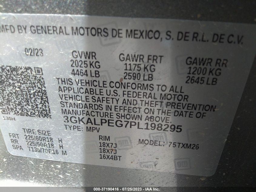 2023 GMC TERRAIN SLT - 3GKALPEG7PL198295