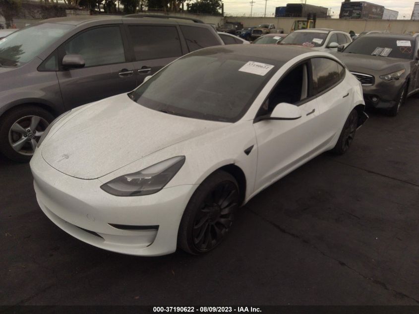 2021 TESLA MODEL 3 PERFORMANCE - 5YJ3E1EC1MF988601