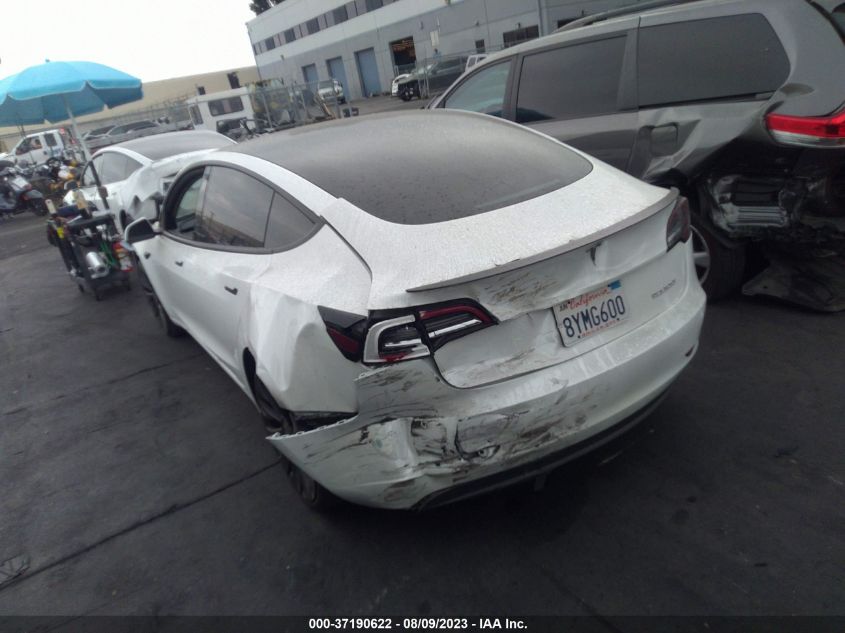 2021 TESLA MODEL 3 PERFORMANCE - 5YJ3E1EC1MF988601