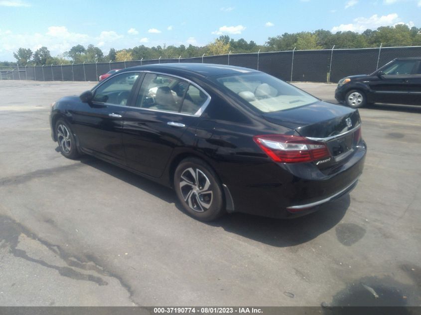 2016 HONDA ACCORD SEDAN LX - 1HGCR2F34GA122396