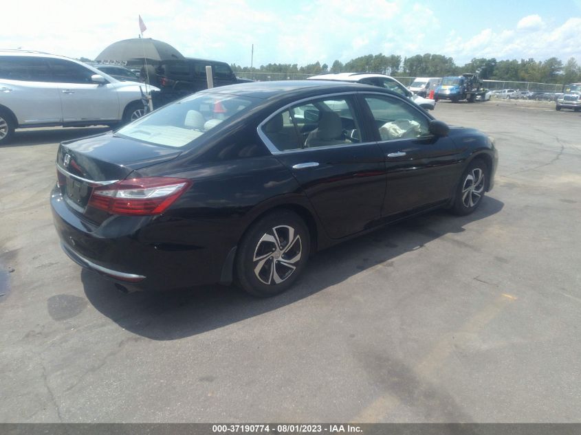 2016 HONDA ACCORD SEDAN LX - 1HGCR2F34GA122396