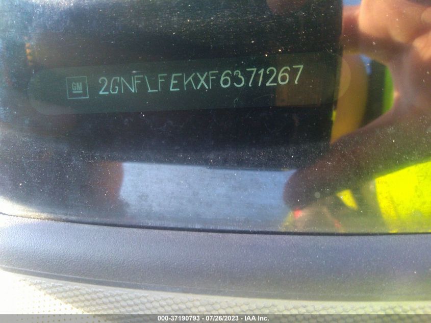 2015 CHEVROLET EQUINOX LT - 2GNFLFEKXF6371267