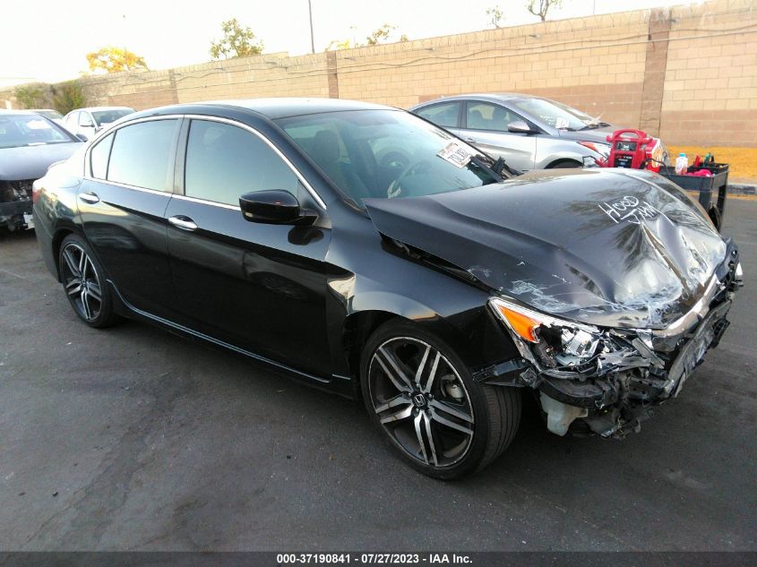 2016 HONDA ACCORD SEDAN SPORT - 1HGCR2F54GA187640