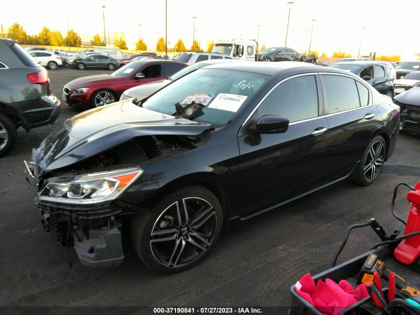2016 HONDA ACCORD SEDAN SPORT - 1HGCR2F54GA187640