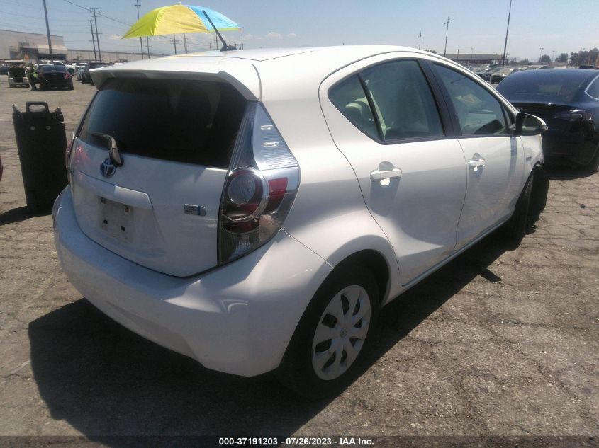 2014 TOYOTA PRIUS C ONE/THREE/TWO/FOUR - JTDKDTB37E1061059