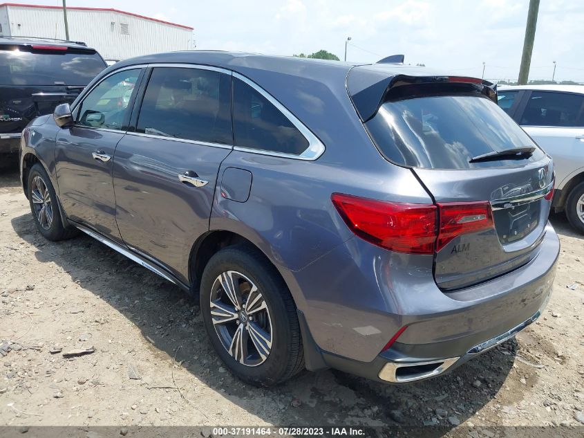 2017 ACURA MDX - 5J8YD3H37HL000077