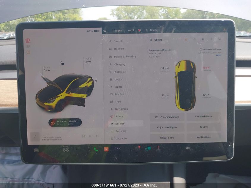 2021 TESLA MODEL Y LONG RANGE - 5YJYGDEE8MF190552
