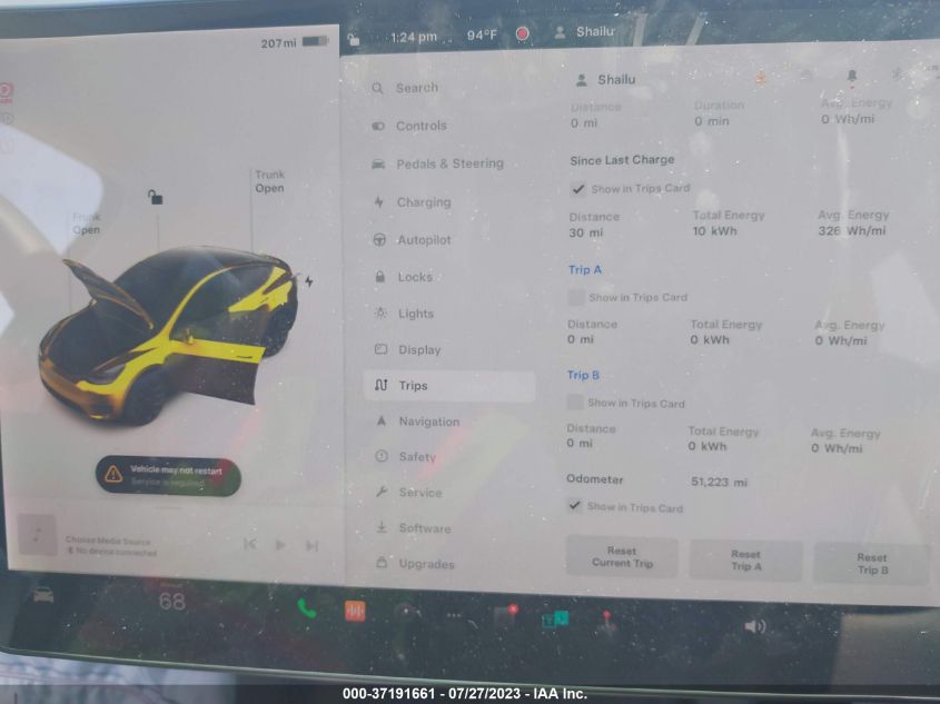 2021 TESLA MODEL Y LONG RANGE - 5YJYGDEE8MF190552