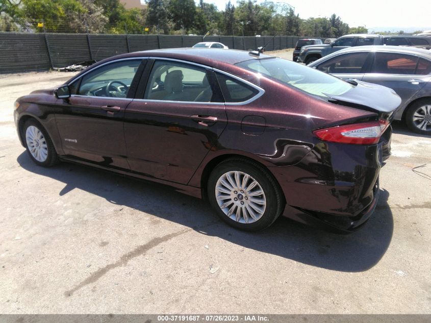 2013 FORD FUSION SE HYBRID - 3FA6P0LU5DR344651