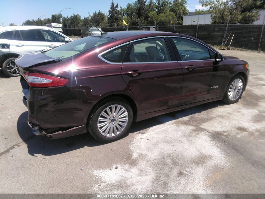 2013 FORD FUSION SE HYBRID - 3FA6P0LU5DR344651