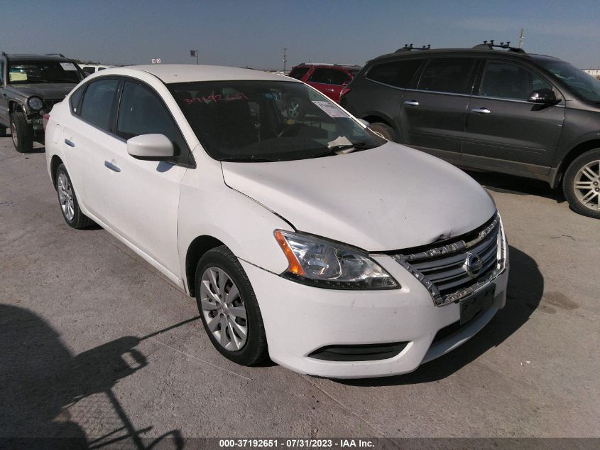 2015 NISSAN SENTRA SR/SL/S/SV/FE+ S - 3N1AB7AP7FY261212