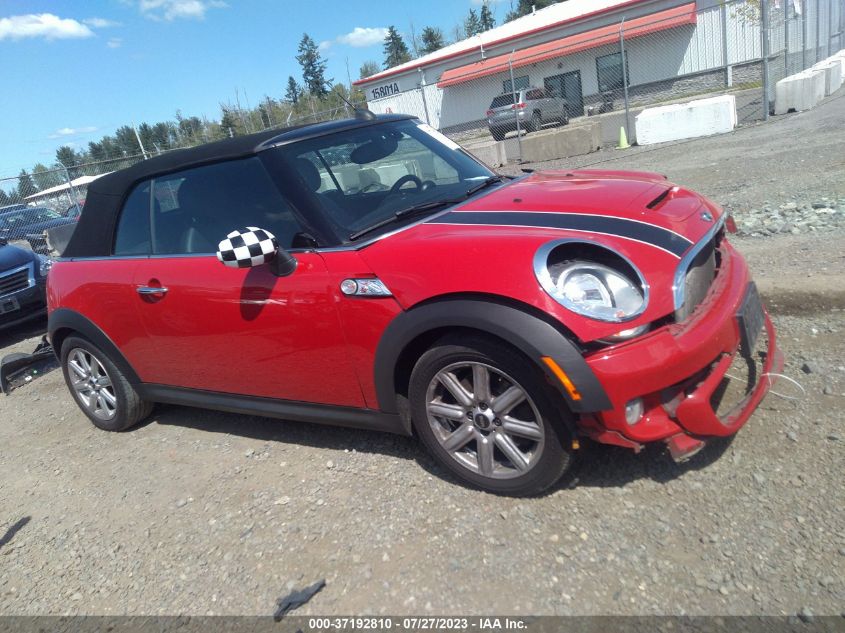 2013 MINI COOPER CONVERTIBLE S - WMWZP3C50DT297932