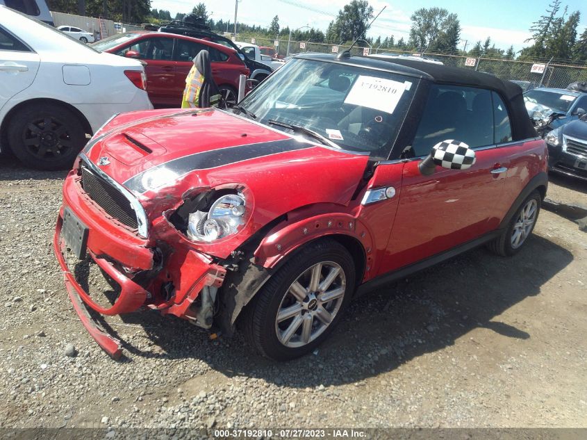 2013 MINI COOPER CONVERTIBLE S - WMWZP3C50DT297932