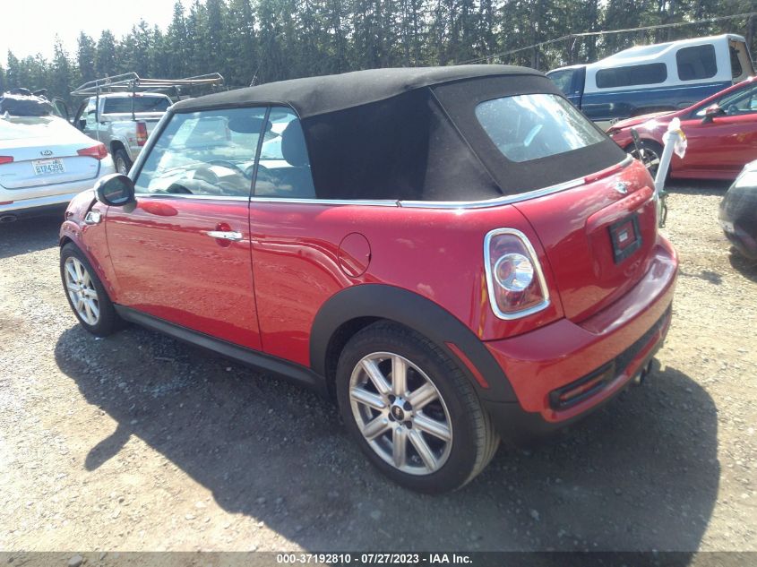 2013 MINI COOPER CONVERTIBLE S - WMWZP3C50DT297932
